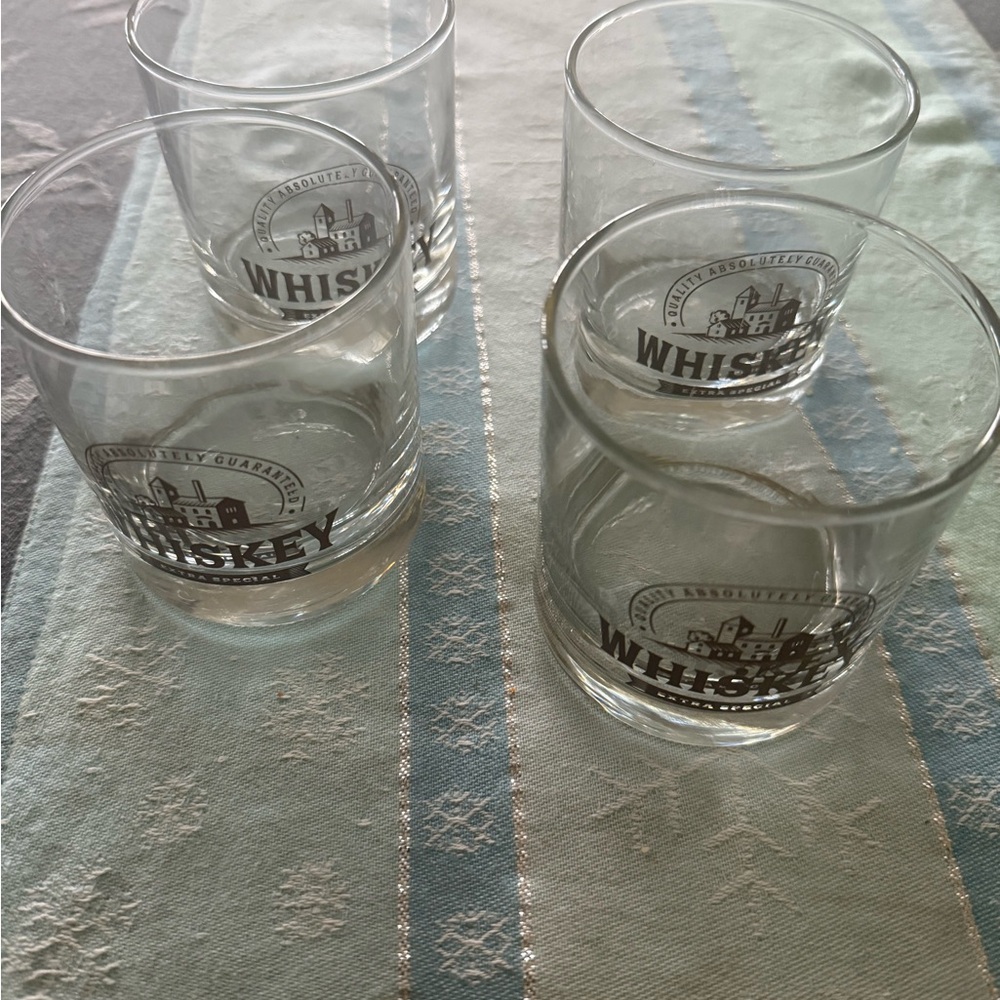 Set Of 4 Cristar Lexington Extra Special 11oz Whiskey Glasses-RARE-NEW-